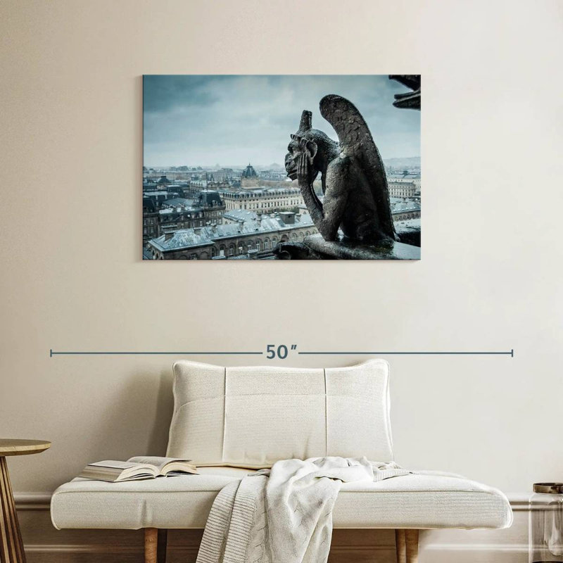 Sireci French Gargoyle, 24" H x 36" W