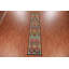 Tapis de couloir oriental géométrique en laine Kilim 3 x 13