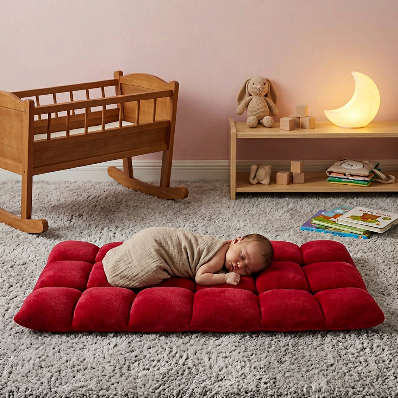Chaise de jeu pour le sol, Rouge