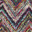 Tapis bleu / multicolore en coton touffeté à la main Anaheim-541849860