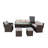 Michelson Wicker 14 - Person Patio Conversation Set with Cushions