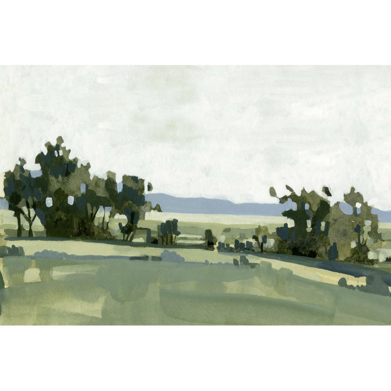 Breezy Landscape III - impression sur toile tendue, L 12 po x H 8 po