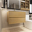 Ensemble de meuble-lavabo mural simple 29,9 po Dolman avec plateau en céramique-586021093