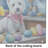 Decorating Easter Westie Glass Cutting Board