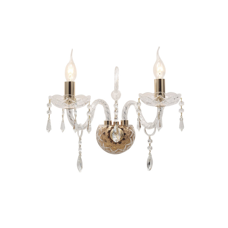 Cordelia Glass Candle Wall Light