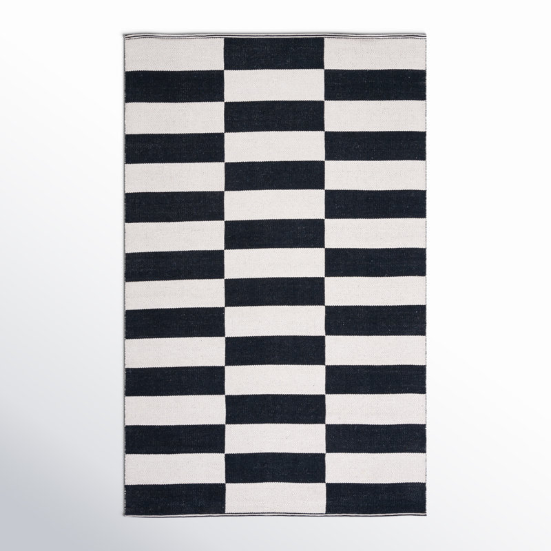 Alvana Cotton Geometric Indoor Rug, Rectangle 5' x 8'