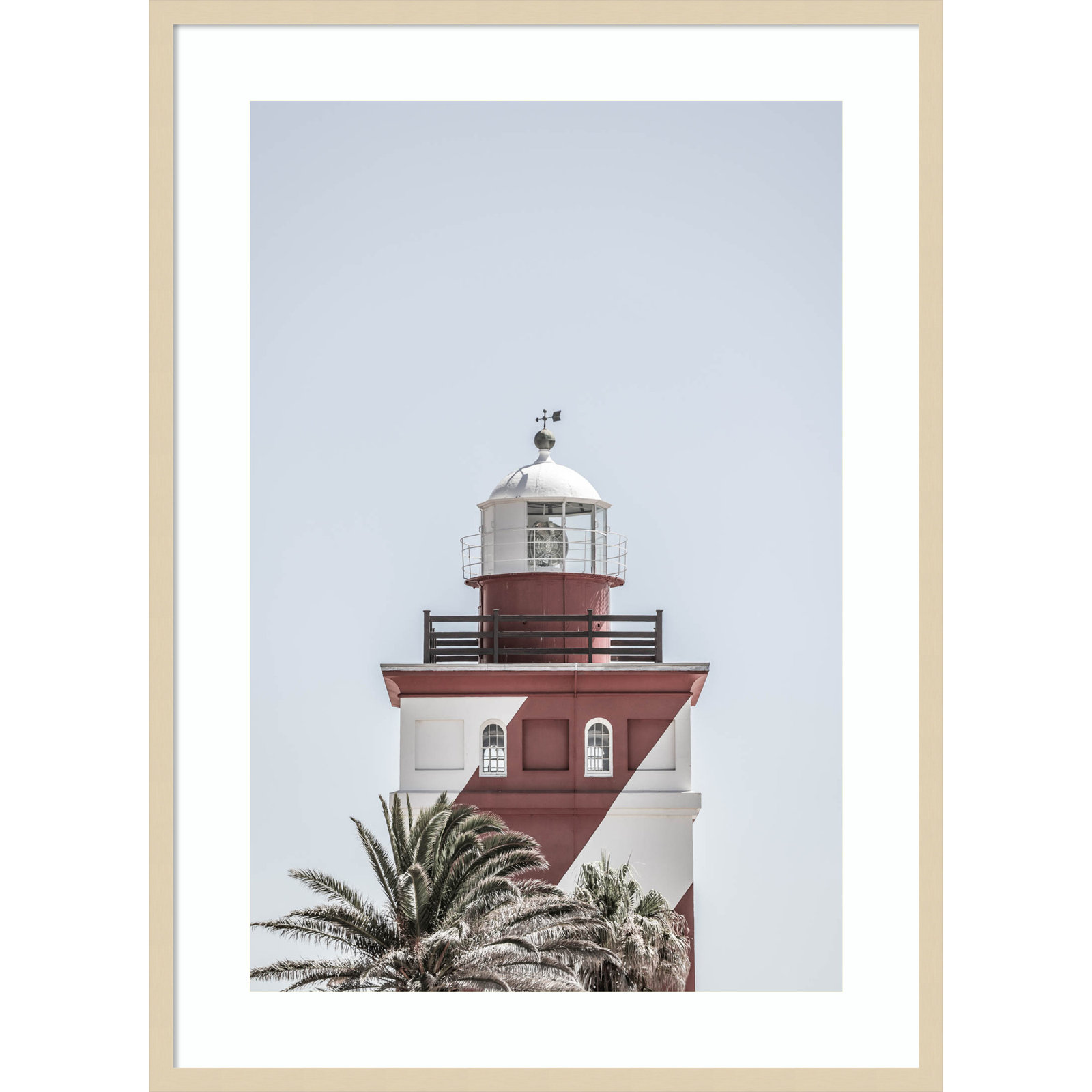 Daisey "Green Point Lighthouse" Print, Brown , 41" H x 30" W