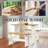 3-Piece Dining Table With 2 Bench Chair Set Wooden Br...
