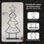 Metal Christmas Tree with Stand Black Steel-969756167