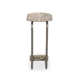 Pixie End Table-Grey Stripe Travertine