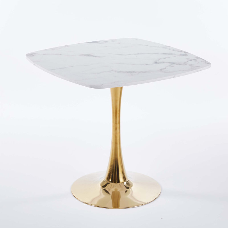 31.5" Square Dining Table, White