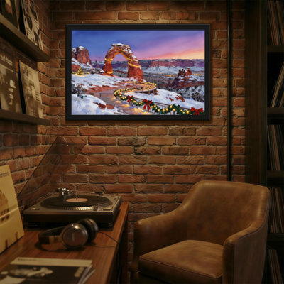 Christmas Snowy Desert Arch