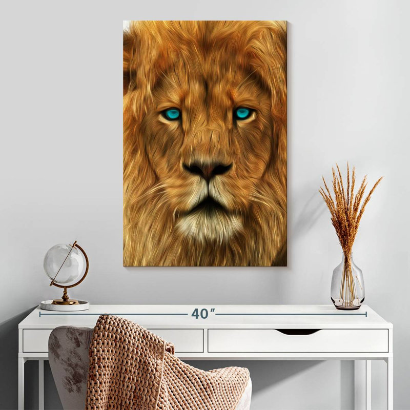 Brampt Lion Gaze, 30" H x 20" W