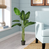 78'' Faux Banana Leaf Tree in Pot