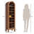 71.1"H X 13.78 "W  5-Tier Arched Bookcase, Narrow Open Display Bookshelf  For Bedroom, Livingroom, Home Office-137732246