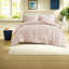 Elegant Polyester Bedding Set, Modern Pink Jacquard Design For Home