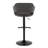 Lake Adjustable Bar Stools with Rounded T Footrest-101096478