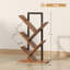 HOMCOM Tree Bookshelf Industrial Bookcase Steel Frame-241004202-256619806
