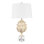 33.5" Acrylic Table Lamp With White Shade