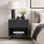 Ensemble de chambre à coucher 2 pièces avec commode et table de chevet gris Elara-128905482