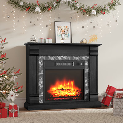 Mikiya Electric Fireplace with Mantel