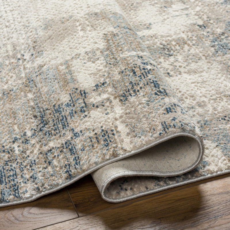 Abstract Indoor Rug, Rectangle 9'2" x 12'
