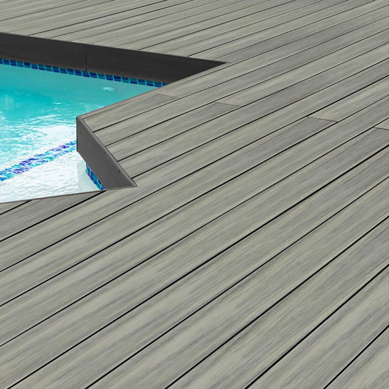I-Series 96" x 5.35" Composite Interlocking Deck Plank, Caribbean Coral