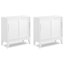 Ensemble de 2 armoires de rangement avec portes Harper SOLID HARDWOOD-110223626