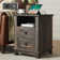 Shunette Tray Top 2 - Drawer End Table and Built-In Outlets