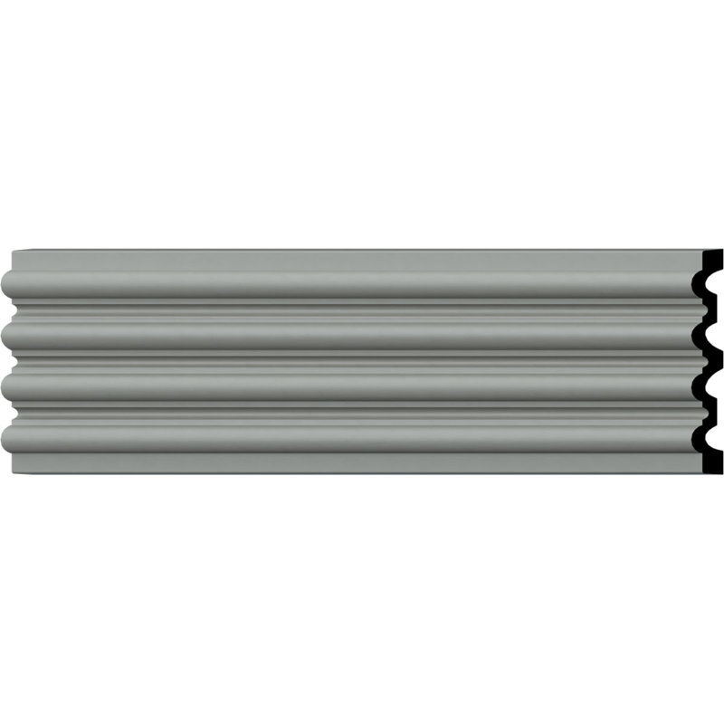 Gray Urethane Decorative Fluted Casing Set