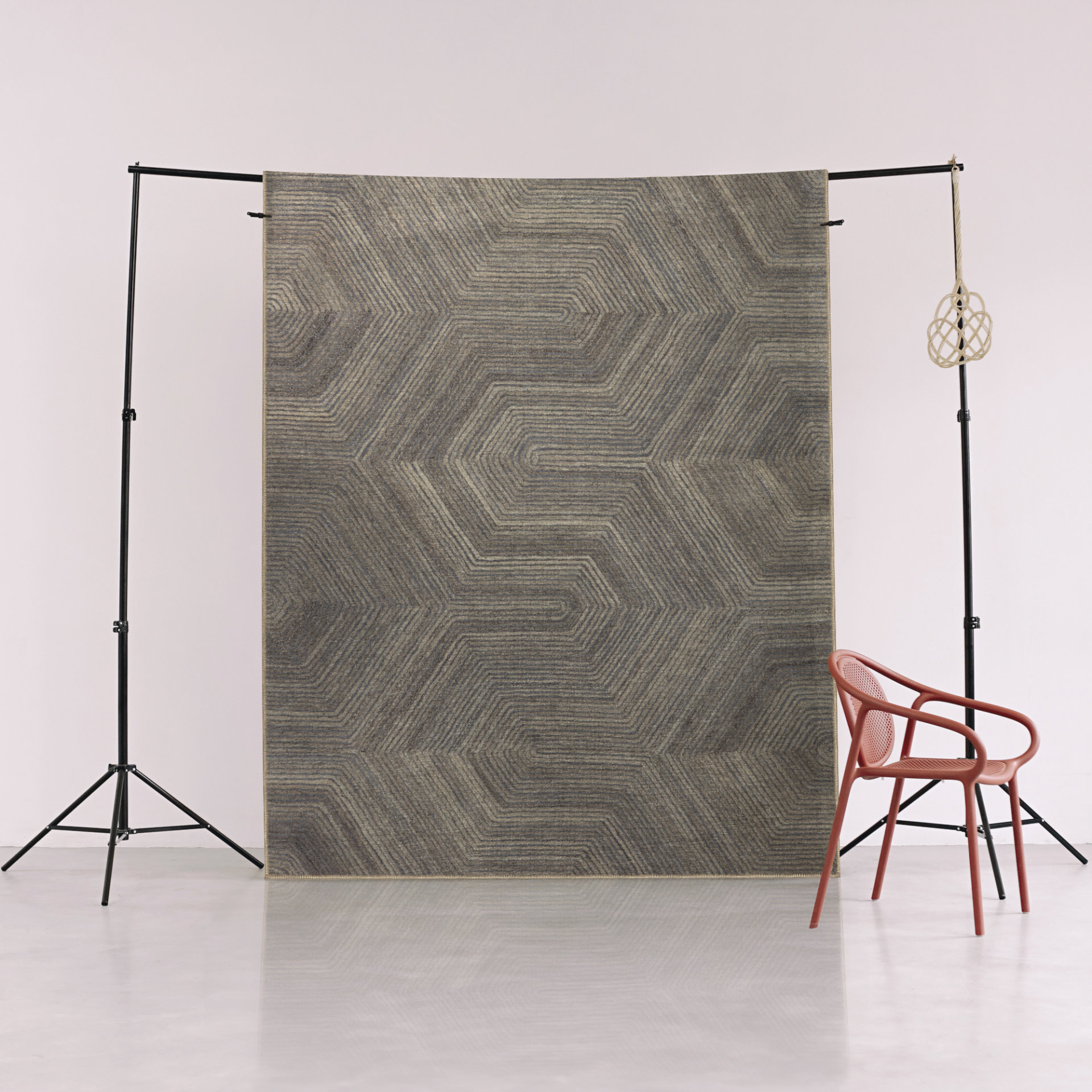 Corrigan Studio® Gray Themed Abstract Geometric Patterned Creative ...