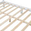 Lit plateforme en bois avec plateforme à lattes en bois
