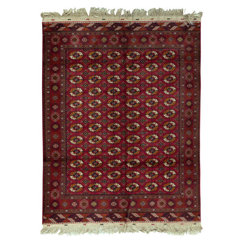 Hand-Knotted High-Quality Red/Orange Area Rug