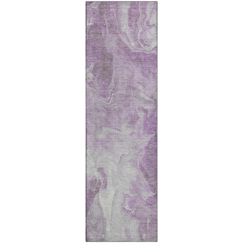 Premium Machine Washable Mehara AMF1687 Abstract Rug, Runner 2'3" x 7'6"