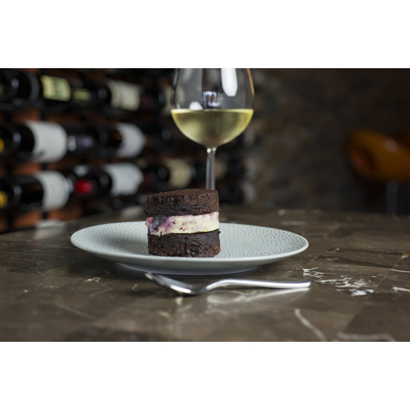 Cobble 8.25" Dessert Plates, Black