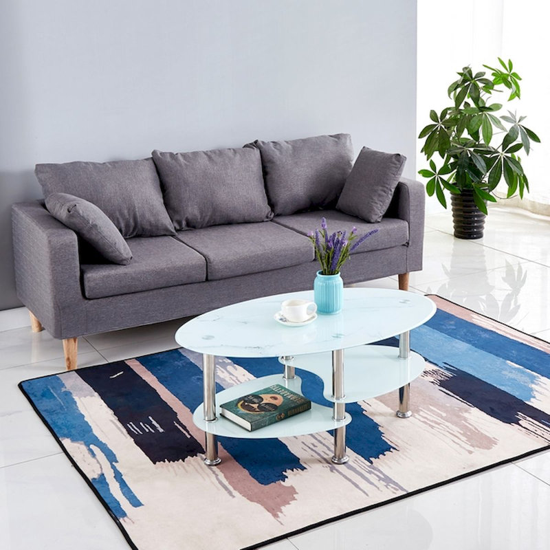 Basti Coffee Table, Marble, White