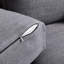 Coussin de canapé standard gris en coton et lin-1542478186