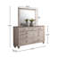 Commode 7 tiroirs avec miroir Amareona