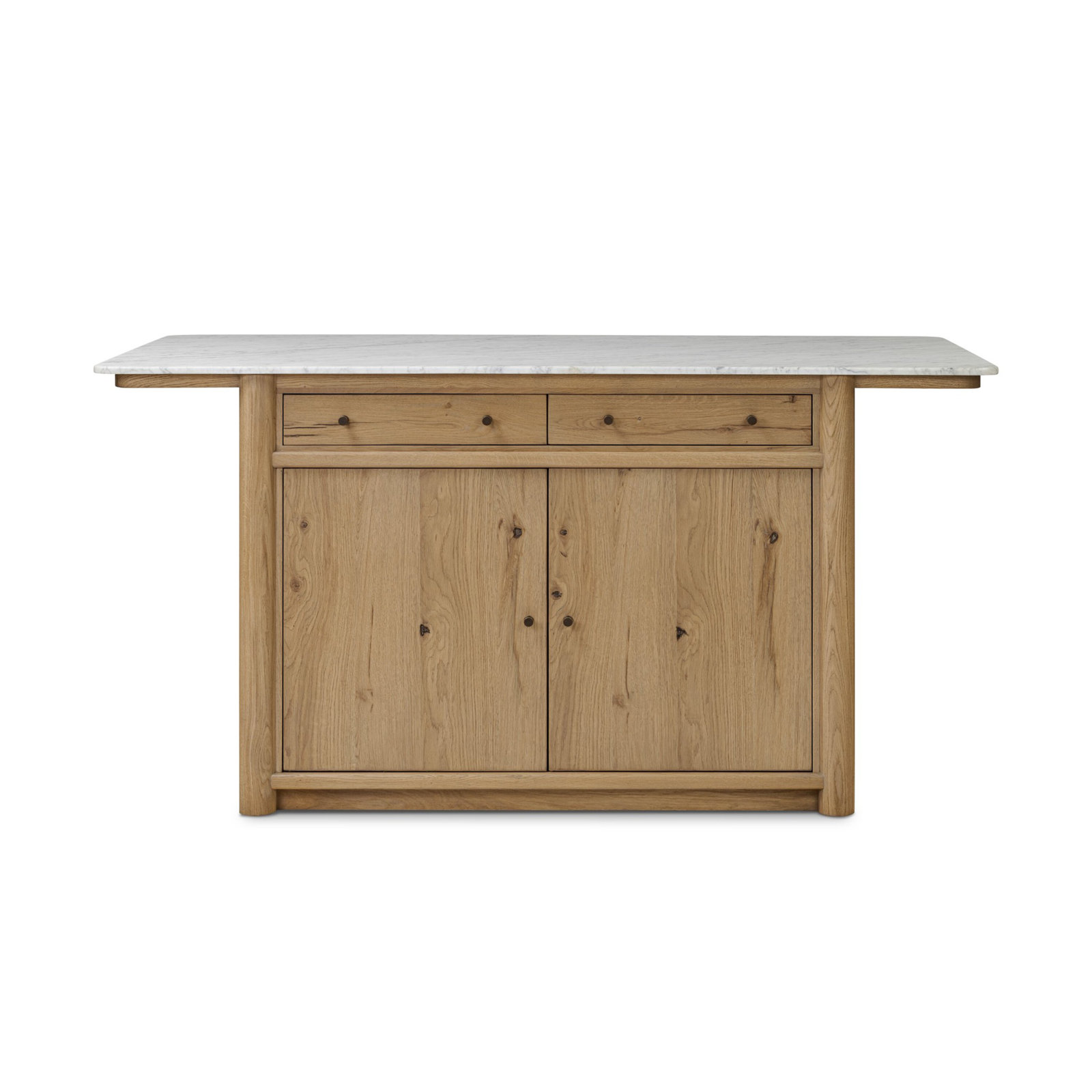 LeeRoy Marble Top Kitchen Island