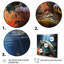 Tortue verte et bleue, animaux marins, art mural-1714459980-1800111286