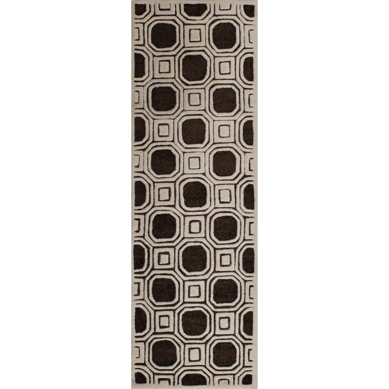 Tylane Hand Tufted Performance Abstract Rug, Runner 2'6" x 8'