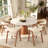 Modern Round Dining Table with Premium Sintered Stone Tabletop & Sturdy Solid Wood Pedestal Base for 2-6 Seats-1509029179-1509028133-1508917217