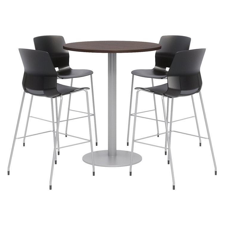 42" L Round Breakroom Table and Chair Set
