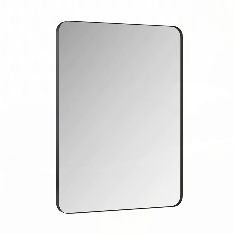 Miroir mural mural avec cadre en métal, 36 po x 24 po