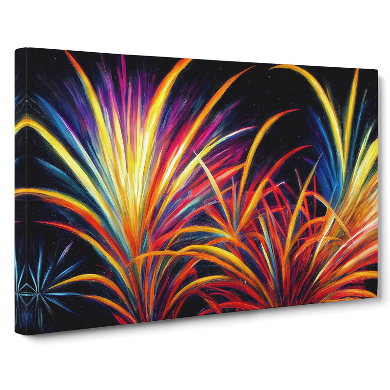 Flourishing Fireworks - Wrapped Canvas, 40cm H x 60cm W x 3cm D