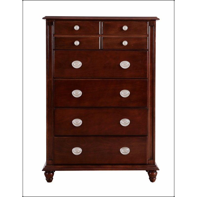 Commode à cappuccino Summit G5950-CH avec placages en bois véritable durable et élégants tiroirs à queue d'aronde pour un rangement amélioré