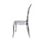 Chaises de salle à manger empilables luxueuses, modernes et luxueuses, chaises d'appoint en acrylique brillant transparent avec dossier décoratif ouvert pour salle à manger, meuble-lavabo, salon et patio, transparent-912991203-980111337