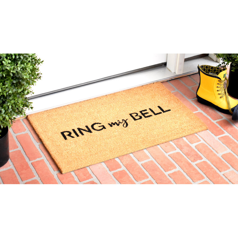 Bague my bell 29 po x 17 po tapis de porte extérieur antidérapant Cogdell