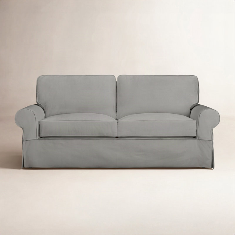 Porter 84'' Slipcovered Sofa, Apollo Alpaca Boucle