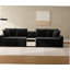 Canapé modulaire en chenille de 127,9 po avec accoudoirs de rangement et console centrale pour le salon-129584100
